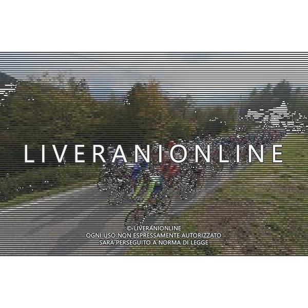 20-10-2020 Giro D\'italia; Tappa 16 Udine - San Daniele Del Friuli; 2020, Deceuninck - Quick Step; 2020, Vini Zabu Ktm; Frapporti, Marco; Madonnina Del Domm; ©SIROTTI / AGENZIA ALDO LIVERANI SAS