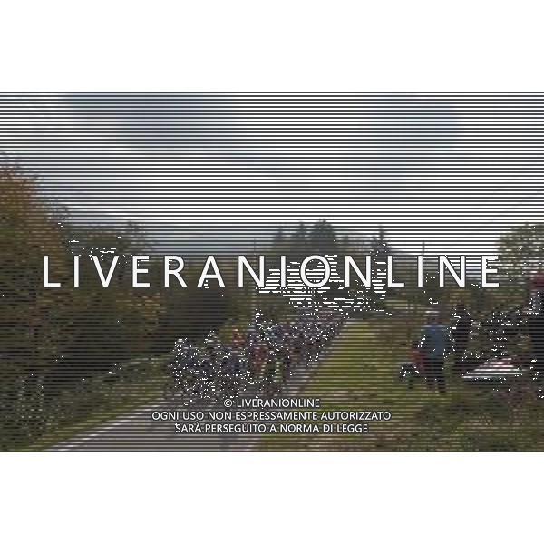 20-10-2020 Giro D\'italia; Tappa 16 Udine - San Daniele Del Friuli; 2020, Deceuninck - Quick Step; 2020, Vini Zabu Ktm; Frapporti, Marco; Madonnina Del Domm; ©SIROTTI / AGENZIA ALDO LIVERANI SAS