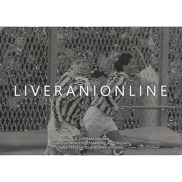 18-02-1990 BERGAMO CAMPIONATO DI CALCIO SERIE A ATALANTA JUVENTUS 1-2 NELLA FOTO ABBRACCI GIOCATORI JUVENTUS DOPO IL GOAL AG ALDO LIVERANI SAS