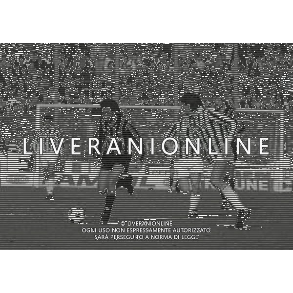 18-02-1990 BERGAMO CAMPIONATO DI CALCIO SERIE A ATALANTA JUVENTUS 1-2 NELLA FOTO EVAIR APARECIDO AG ALDO LIVERANI SAS