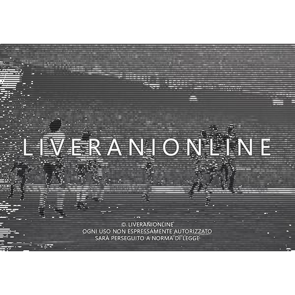 16-12-1984 MILANO CAMPIONATO DI CALCIO SERIE A MILAN ATALANTA 2-2 NELLA FOTO AZIONE DI GIOCO AG ALDO LIVERANI SAS