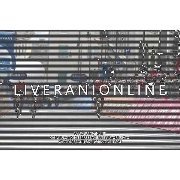 20-10-2020 Giro D\'italia; Tappa 16 Udine - San Daniele Del Friuli; 2020, Bahrain - Mclaren; 2020, Team Ineos Grenadiers; 2020, Ccc; Battaglin, Enrico; Swift, Ben; Malecki, Kamil; San Daniele Del Friuli; ©SIROTTI / AGENZIA ALDO LIVERANI SAS