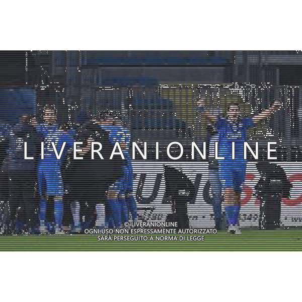 Empoli vs Spal - Campionato di Calcio Serie B 2020/2021, 20 ottobre 2020 Empoli, Italia Nella foto: Dimitrios Nikolaou (Empoli) esulta per la rimonta @LM/Lisa Guglielmi AG ALDO LIVERANI SAS