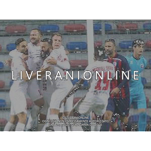VERONA 21/OTTOBRE CALCIO SERIE C IMOLESE SANBENEDETTESE NELLA FOTO DOPO GOL DI MAXI LOPEZ SANBENEDETTESE ©SANNA / AGENZIA ALDO LIVERANI SAS