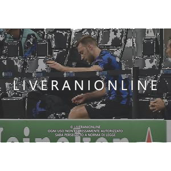 Eriksen (Inter) deluso in panchina dopo la sostituzione Inter vs Borussia Monchengladbach UEFA Champions League fase a gironi 1¬∞ giornata - gruppo B Milano 21-10-2020 stadio Giuseppe Meazza - San Siro foto Roberto Garavaglia - agenzia Aldo Liverani sas / AGENZIA ALDO LIVERANI SAS