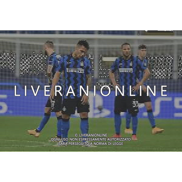 delusione Inter dopo il gol del 2 a 1 Borussia M. - lautaro martinez Inter vs Borussia Monchengladbach UEFA Champions League fase a gironi 1¬∞ giornata - gruppo B Milano 21-10-2020 stadio Giuseppe Meazza - San Siro foto Roberto Garavaglia - agenzia Aldo Liverani sas / AGENZIA ALDO LIVERANI SAS