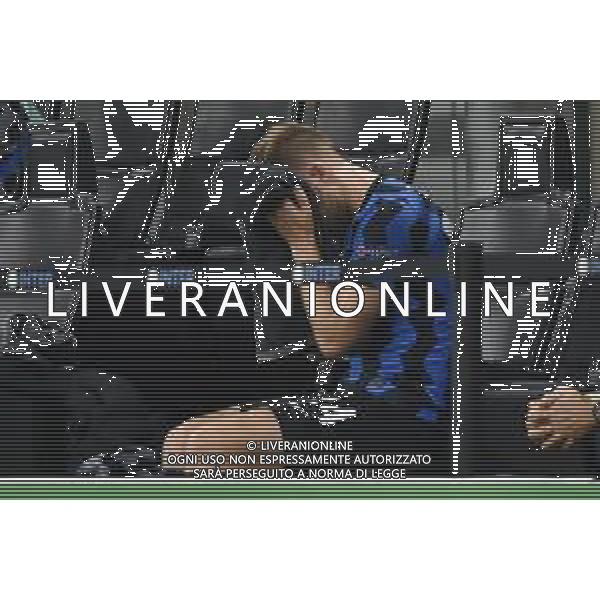 Christian Eriksen (Inter) in panchina dopo la sostituzione Inter vs Borussia Monchengladbach UEFA Champions League fase a gironi 1° giornata - gruppo B Milano 21-10-2020 stadio Giuseppe Meazza - San Siro foto Roberto Garavaglia - agenzia Aldo Liverani sas / AGENZIA ALDO LIVERANI SAS