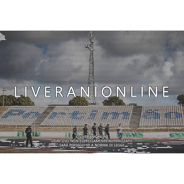 Nicholas Latifi (CDN) Williams Racing walks the circuit with the team. 22.10.2020. Formula 1 World Championship, Rd 12, Portuguese Grand Prix, Portimao, Portugal, Preparation Day. - www.xpbimages.com, EMail: requests@xpbimages.com © Copyright: Bearne / XPB Images/ AGENZIA ALDO LIVERANI SAS - ITALY ONLY EDITORIAL USE ONLY