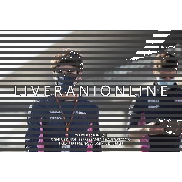 Lance Stroll (CDN) Racing Point F1 Team walks the circuit with the team. 22.10.2020. Formula 1 World Championship, Rd 12, Portuguese Grand Prix, Portimao, Portugal, Preparation Day. - www.xpbimages.com, EMail: requests@xpbimages.com © Copyright: Bearne / XPB Images/ AGENZIA ALDO LIVERANI SAS - ITALY ONLY EDITORIAL USE ONLY