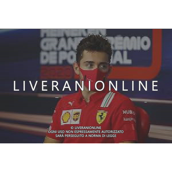 Charles Leclerc (MON) Ferrari in the FIA Press Conference. 22.10.2020. Formula 1 World Championship, Rd 12, Portuguese Grand Prix, Portimao, Portugal, Preparation Day. - www.xpbimages.com, EMail: requests@xpbimages.com © Copyright: FIA Pool Image for Editorial Use Only / AGENZIA ALDO LIVERANI SAS - ITALY ONLY EDITORIAL USE ONLY
