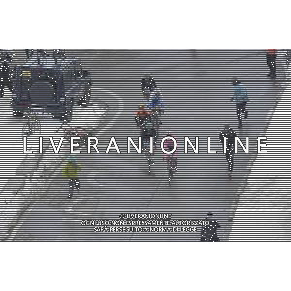 22-10-2020 Giro D\'italia; Tappa 18 Pinzolo - Laghi Di Cancano; 2020, Deceuninck - Quick Step; 2020, Bora - Hansgrohe; 2020, Bahrain - Mclaren; Almeida, Joao; Konrad, Patrick; Majka, Rafal; Pernsteiner, Hermann; Masnada, Fausto; Stelvio; ©SIROTTI / AGENZIA ALDO LIVERANI SAS