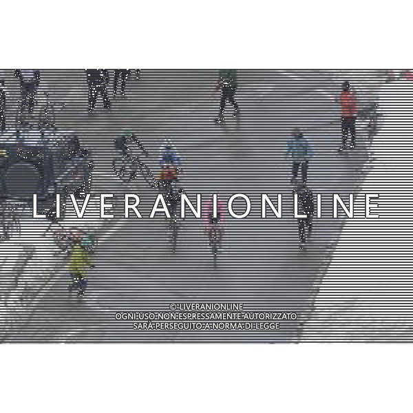 22-10-2020 Giro D\'italia; Tappa 18 Pinzolo - Laghi Di Cancano; 2020, Deceuninck - Quick Step; 2020, Bora - Hansgrohe; 2020, Bahrain - Mclaren; Almeida, Joao; Konrad, Patrick; Majka, Rafal; Pernsteiner, Hermann; Masnada, Fausto; Stelvio; ©SIROTTI / AGENZIA ALDO LIVERANI SAS