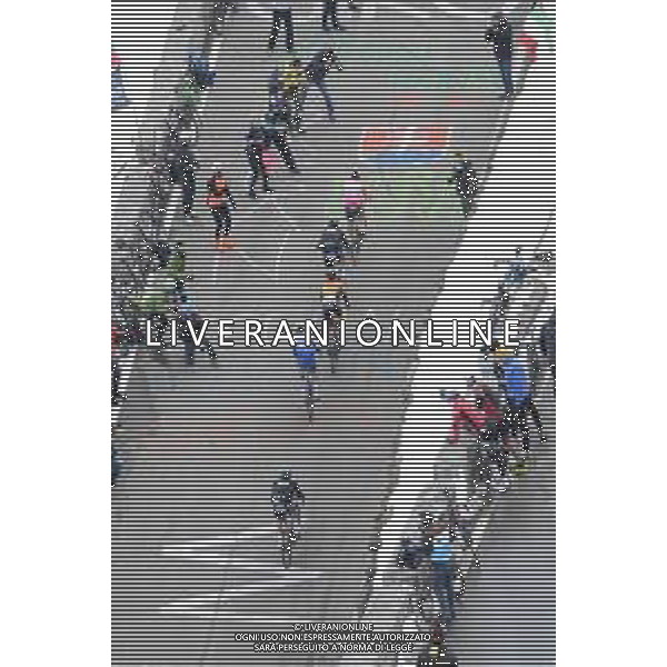 22-10-2020 Giro D\'italia; Tappa 18 Pinzolo - Laghi Di Cancano; 2020, Deceuninck - Quick Step; 2020, Bora - Hansgrohe; 2020, Bahrain - Mclaren; Almeida, Joao; Konrad, Patrick; Majka, Rafal; Pernsteiner, Hermann; Masnada, Fausto; Stelvio; ©SIROTTI / AGENZIA ALDO LIVERANI SAS