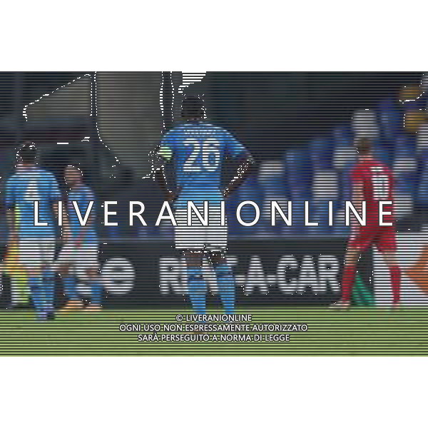 NAPOLI - AZ ALKMAAR UEFA EUROPA LEAGUE 22.10.2020 NELLA FOTO: DELUSIONE DI KALIDOU KOULIBALY A FINE GARA ©MOSCA / AGENZIA ALDO LIVERANI SAS