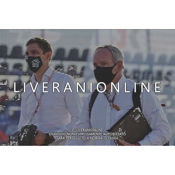 Tim Mayer (USA) FIA Steward with Vitaly Petrov (RUS) FIA Steward. 23.10.2020. Formula 1 World Championship, Rd 12, Portuguese Grand Prix, Portimao, Portugal, Practice Day. - www.xpbimages.com, EMail: requests@xpbimages.com © Copyright: Batchelor / XPB Images / AGENZIA ALDO LIVERANI SAS - ITALY ONLY EDITORIAL USE ONLY