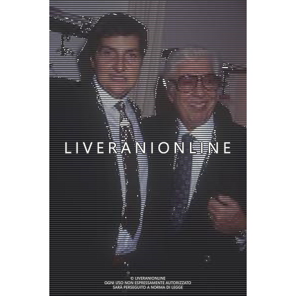 RETROSPETTIVA GINO BRAMIERI ATTORE NELLA FOTO GINO BRAMIERI CON IL FIGLIO CESARE AG ALDO LIVERANI SAS