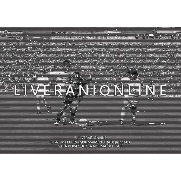 07-04-1991 BERGAMO CAMPIONATO DI CALCIO SERIE A ATALANTA BOLOGNA 4-0 NELLA FOTO CLAUDIO CANIGGIA-ANTONIO CABRINI-ROSARIO BIONDO AG ALDO LIVERANI SAS