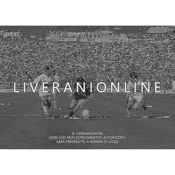 07-04-1991 BERGAMO CAMPIONATO DI CALCIO SERIE A ATALANTA BOLOGNA 4-0 NELLA FOTO CLAUDIO CANIGGIA-ANTONIO CABRINI-ROSARIO BIONDO AG ALDO LIVERANI SAS