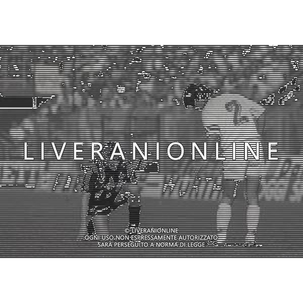 07-04-1991 BERGAMO CAMPIONATO DI CALCIO SERIE A ATALANTA BOLOGNA 4-0 NELLA FOTO CLAUDIO CANIGGIA- ROSARIO BIONDO AG ALDO LIVERANI SAS