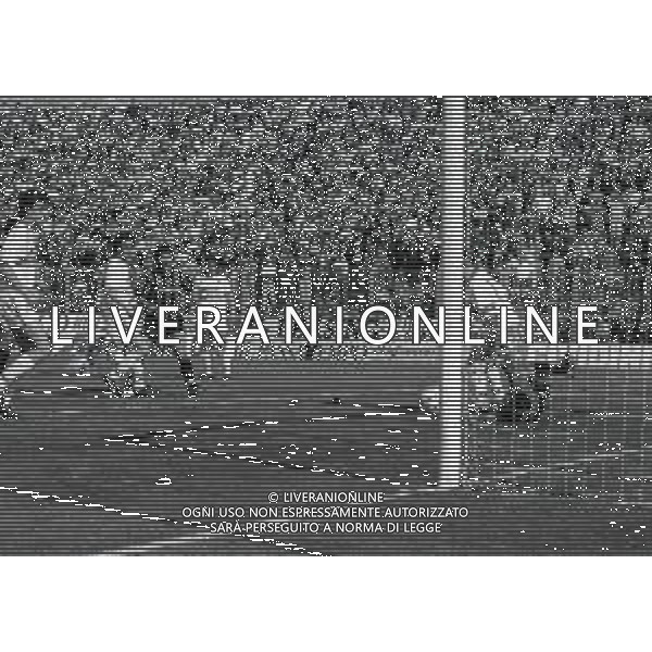 07-04-1991 BERGAMO CAMPIONATO DI CALCIO SERIE A ATALANTA BOLOGNA 4-0 NELLA FOTO GOAL LUIGINO PASCIULLO AG ALDO LIVERANI SAS