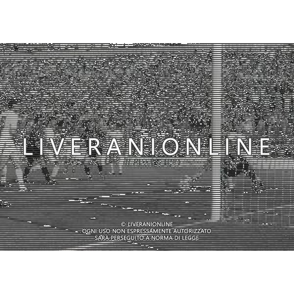 07-04-1991 BERGAMO CAMPIONATO DI CALCIO SERIE A ATALANTA BOLOGNA 4-0 NELLA FOTO GOAL LUIGINO PASCIULLO AG ALDO LIVERANI SAS