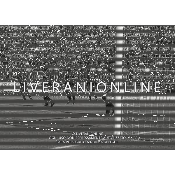 07-04-1991 BERGAMO CAMPIONATO DI CALCIO SERIE A ATALANTA BOLOGNA 4-0 NELLA FOTO 2 GOAL LUIGINO PASCIULLO AG ALDO LIVERANI SAS