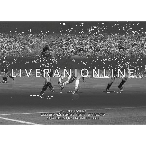 07-04-1991 BERGAMO CAMPIONATO DI CALCIO SERIE A ATALANTA BOLOGNA 4-0 NELLA FOTO GOAL CARLO PERRONE AG ALDO LIVERANI SAS  