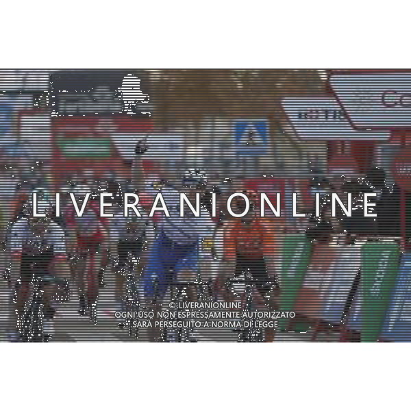 23-10-2020 Vuelta A Espana; Tappa 04 Garray Numancia - Ejea De Los Caballeros; 2020, Deceuninck - Quick Step; 2020, Uae - Emirates; 2020, Ccc; Bennett, Sam; Philipsen, Jasper; Mareczko, Jakub; Ejea De Los Caballeros; ©SIROTTI /AGENZIA ALDO LIVERANI SAS