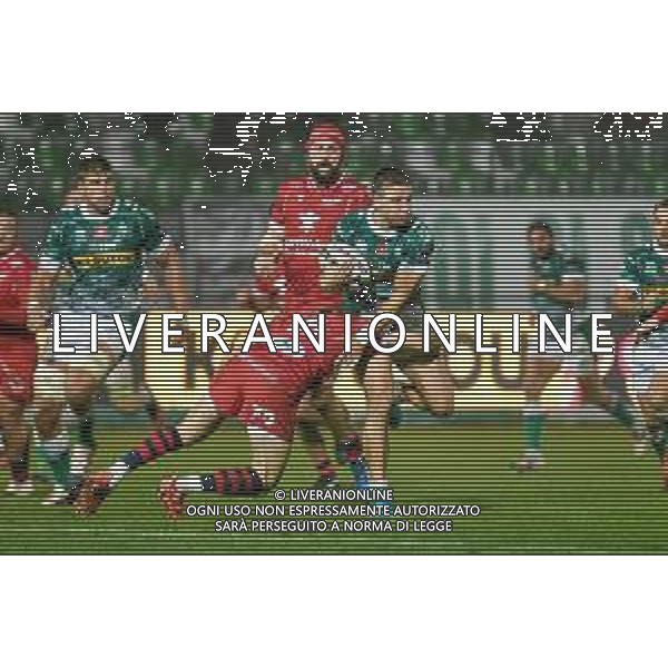 Benetton Treviso vs Scarlets Rugby - Rugby Guinness Pro 14 match 2020/2021, 23 October 2020 Stadio Comunale di Monigo, Treviso, Italy Photo showing: Luca Sperandio (Treviso) tackled by Liam Williams (Scarlets) @LM/Ettore Griffoni AG ALDO LIVERANI SAS