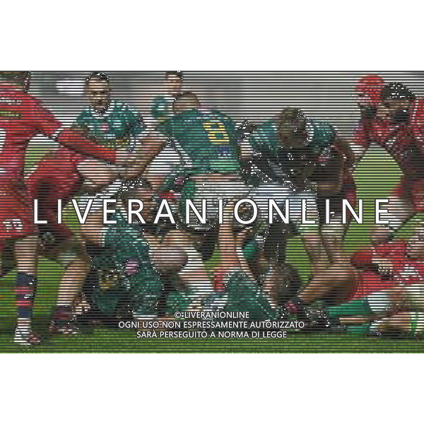 Benetton Treviso vs Scarlets Rugby - Rugby Guinness Pro 14 match 2020/2021, 23 October 2020 Stadio Comunale di Monigo, Treviso, Italy Photo showing: Benetton Treviso scrum crashed @LM/Ettore Griffoni AG ALDO LIVERANI SAS