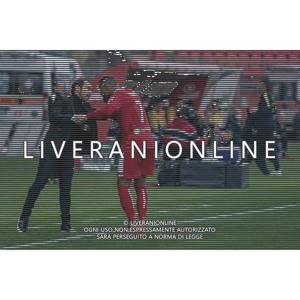 Monza vs Chievo - Campionato di Calcio Serie B 2020/2021, 24 ottobre 2020 Monza, Italia Nella foto: Kevin-Prince Boateng (AC Monza) e Christian Brocchi (AC Monza) @LM/Alessio Morgese AG ALDO LIVERANI SAS