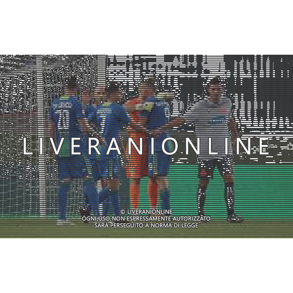 esultanza a fine partita, Feralpisalo - Ravenna partita di serie C, Salo 25 ottobre 2020. Ph Fotolive Simone Venezia/AGENZIA ALDO LIVERANI SAS