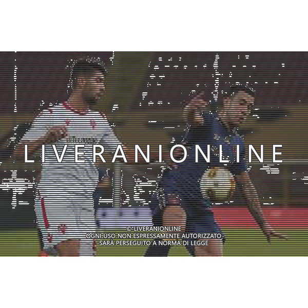 Perugia vs Vis Pesaro - Campionato di Calcio Serie C - Lega Pro 2020/2021, 25 ottobre 2020 Perugia, Italia Nella foto: murano jacopo (n.11 perugia calcio) vs brignani fabrizio (n.29 vis pesaro) @LM/Loris Cerquiglini AG ALDO LIVERANI SAS