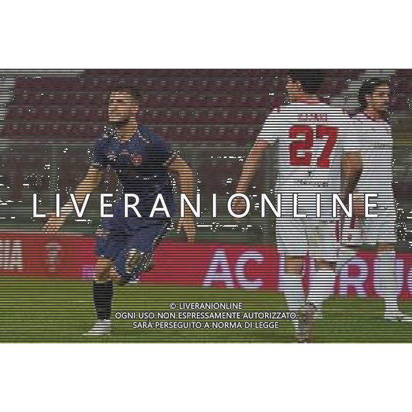 Perugia vs Vis Pesaro - Campionato di Calcio Serie C - Lega Pro 2020/2021, 25 ottobre 2020 Perugia, Italia Nella foto: dragomir vlad mihai (n.10 centrocampista perugia calcio) esulta 1-0 @LM/Loris Cerquiglini AG ALDO LIVERANI SAS