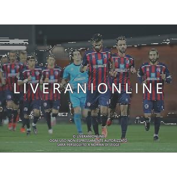 VERONA 25 OTTOBRE 2020 SERIE C IMOLESE CALCIO FERMANA NELLA FOTO SQUADRA IMOLESE CALCIO IN TESTA FILIPPO CARINI FOTO GIANNI SANNA- AG ALDO LIVERANI SAS