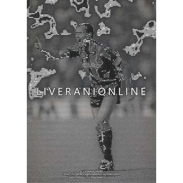 27-09-1989 MILANO SEDICESIMI DI FINALE DI COPPA DEI CAMPIONI RITORNO INTER MALMO F.F. 1-1 NELLA FOTO GIUSEPPE BERGOMI AG ALDO LIVERANI SAS 