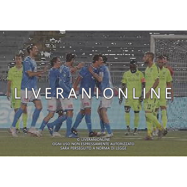Novara 25-10-2020 Stadio Silvio Piola Campionato Lega pro Gir A 2020/21 Novara - Carrarese nella foto: Bove esultanza dopo il goal foto Antonio Saia - ag. Aldo Liverani sas/ AGENZIA ALDO LIVERANI SAS