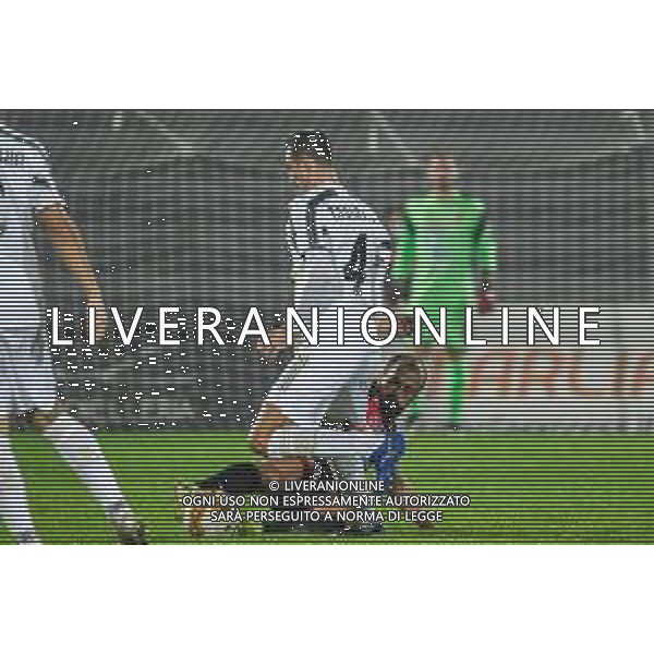 Lucchese vs Juventus U23 - Campionato di Calcio Serie C - Lega Pro 2020/2021, 25 ottobre 2020 Lucca, Italia Nella foto: Matteo Meucci (Lucchese) su Michele Troiano (Juventus U23) @LM/Fabio Fagiolini AG ALDO LIVERANI SAS