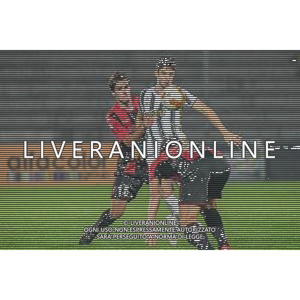 Lucchese vs Juventus U23 - Campionato di Calcio Serie C - Lega Pro 2020/2021, 25 ottobre 2020 Lucca, Italia Nella foto: Daniele Solcia (Lucchese) su Alejandro Jose Marques (Juventus U23) @LM/Fabio Fagiolini AG ALDO LIVERANI SAS