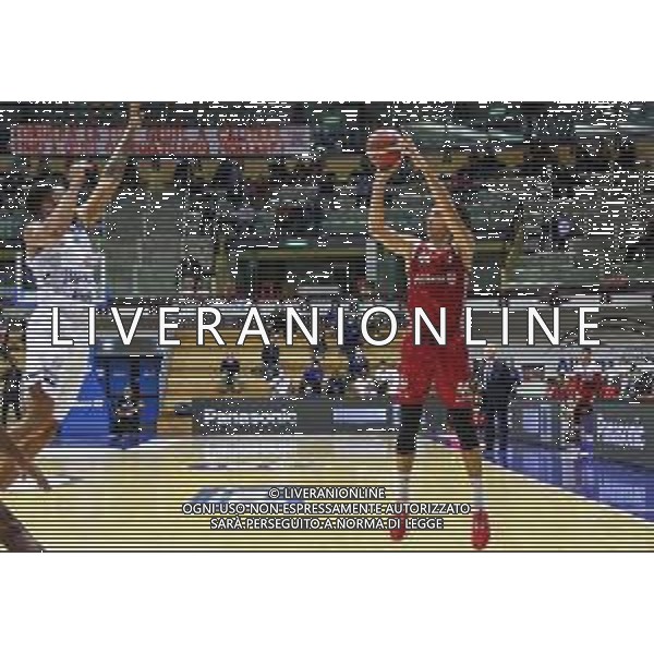 Basket Allianz Pallacanestro Trieste vs Happy Casa Brindisi - Campionato di Basket Serie A 2020/2021, 25 ottobre 2020 Trieste, Italia Nella foto: Davide Alviti (Allianz Pallacanestro Trieste) al tiro da 3 punti @LM/Luca Tedeschi AG ALDO LIVERANI SAS