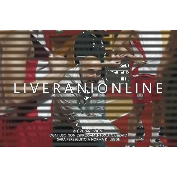 IMOLA 25 10 2020 ANDREA COSTA BASKET-FAENZA 93-87 NELLA FOTO PAOLO MORETTI ALLENATORE DELL\'ANDREA COSTA ©SANNA /AGENZIA ALDO LIVERANI SAS