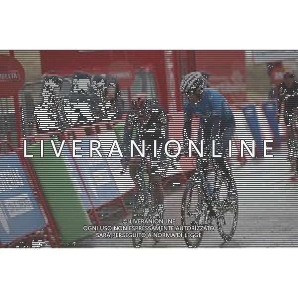 25-10-2020 Vuelta A Espana; Tappa 06 Biescas - Aramon Formigal; 2020, Groupama - Fdj; 2020, Movistar; Carapaz Antonio, Richard Antonio; Aramon Formigal; ©SIROTTI / AGENZIA ALDO LIVERANI SAS