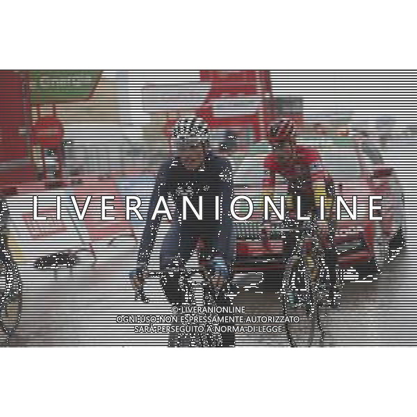 25-10-2020 Vuelta A Espana; Tappa 06 Biescas - Aramon Formigal; 2020, Jumbo - Visma; 2020, Movistar; Roglic, Primoz; Mas, Enric; Aramon Formigal; ©SIROTTI / AGENZIA ALDO LIVERANI SAS