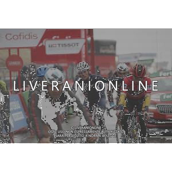 25-10-2020 Vuelta A Espana; Tappa 06 Biescas - Aramon Formigal; 2020, Jumbo - Visma; 2020, Movistar; Roglic, Primoz; Mas, Enric; Aramon Formigal; ©SIROTTI / AGENZIA ALDO LIVERANI SAS