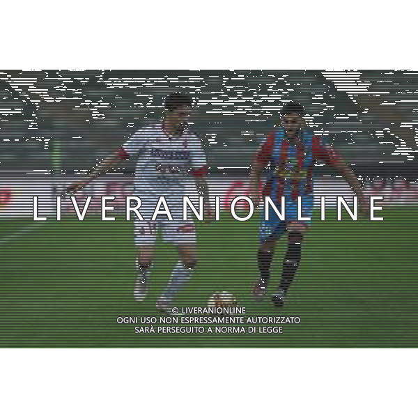 Bari vs Catania - Campionato di Calcio Serie C - Lega Pro 2020/2021, 26 ottobre 2020 Bari, Italia Nella foto: Tommaso D\'Orazio (SSC Bari) Luca Calapai (Calcio Catania) @LM/Emmanuele Mastrodonato AG ALDO LIVERANI SAS