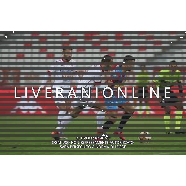 Bari vs Catania - Campionato di Calcio Serie C - Lega Pro 2020/2021, 26 ottobre 2020 Bari, Italia Nella foto: contrasto Valerio Di Cesare (SSC Bari) Michele Emmausso (Calcio Catania) @LM/Emmanuele Mastrodonato AG ALDO LIVERANI SAS