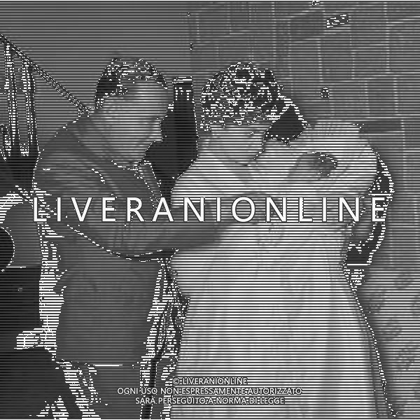 GINA LOLLOBRIGIDA ATTRICE ITALIANA - RETROSPETTIVA NELLA FOTO IL GIORNO DEL BATTESIMO DEL FIGLIO ANDREA MILKO SKOFIC NELL\'ANNO 1957 ©ARCHIVIO GIOVANNI LIVERANI / AG. ALDO LIVERANI SAS