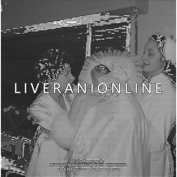 GINA LOLLOBRIGIDA ATTRICE ITALIANA - RETROSPETTIVA NELLA FOTO IL GIORNO DEL BATTESIMO DEL FIGLIO ANDREA MILKO SKOFIC NELL\'ANNO 1957 ©ARCHIVIO GIOVANNI LIVERANI / AG. ALDO LIVERANI SAS