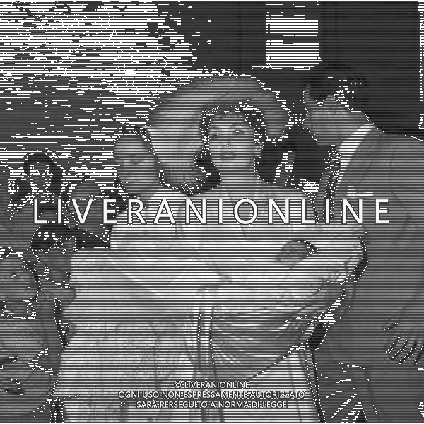 GINA LOLLOBRIGIDA ATTRICE ITALIANA - RETROSPETTIVA NELLA FOTO IL GIORNO DEL BATTESIMO DEL FIGLIO ANDREA MILKO SKOFIC NELL\'ANNO 1957 ©ARCHIVIO GIOVANNI LIVERANI / AG. ALDO LIVERANI SAS