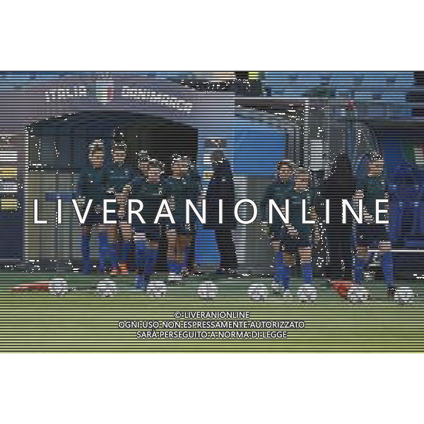 ITALIA vs DANIMARCA Qualificazioni al campionato europeo di calcio femminile 2021- 27/10/2020 nella foto: le atlete dell\'Italia durante il riscaldamento nel prepartita ©Claudio Zamagni/Agenzia Aldo Liverani during UEFA Women\'s Euro 2021 qualifying match between ITALY and DENMARK in Empoli on October 27 2020 photo credit by Claudio Zamagni/Aldo Liverani Photo Agency / AGENZIA ALDO LIVERANI SAS
